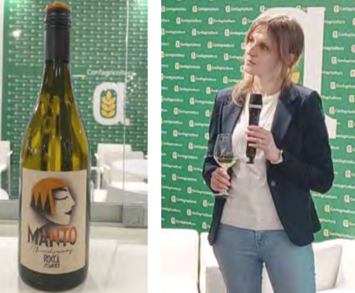 Bottiglia 'Manto' ed Elisa  Panconcelli