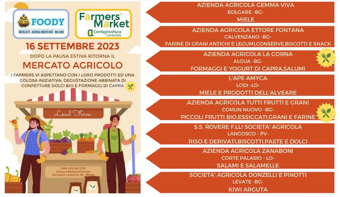 Farmer’s Market: si riparte!