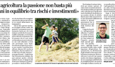 In agricoltura, la passione da sola non basta più: i giovani devono trovare un equilibrio tra rischi e investimenti