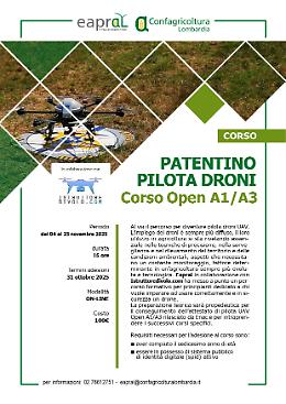 PATENTINO PILOTA DRONI Corso Open A1/A3